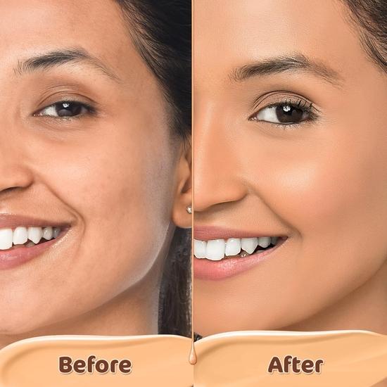 Mamaearth Hydra-Glow Full Coverage Dewy Finish tekutý make-up s vitamínem C a kurkumou - 30 ml | Plné krytí