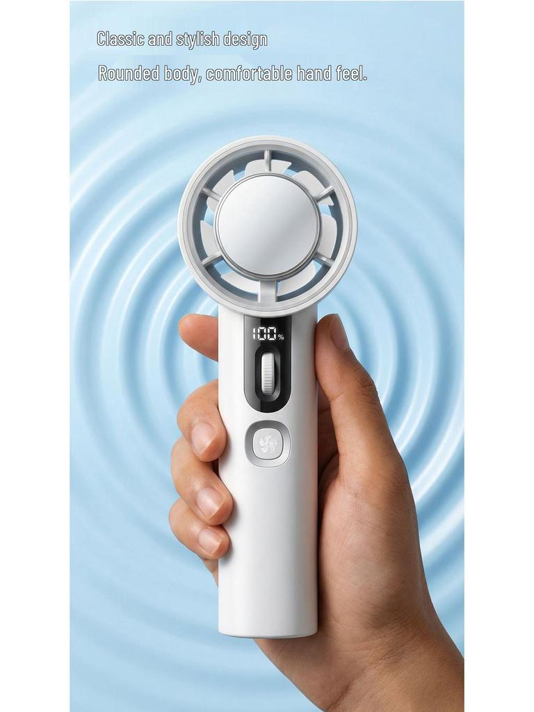 Portable USB Rechargeable High-Speed Mini Cooling Fan with Ice Pack