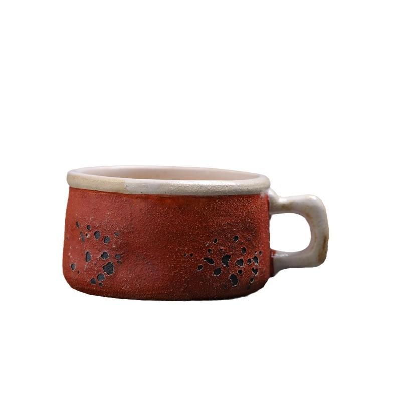 Retro Old Ceramic Cup Creative High Value Espresso Cup Coarse Pottery Small Capacity Water Cup