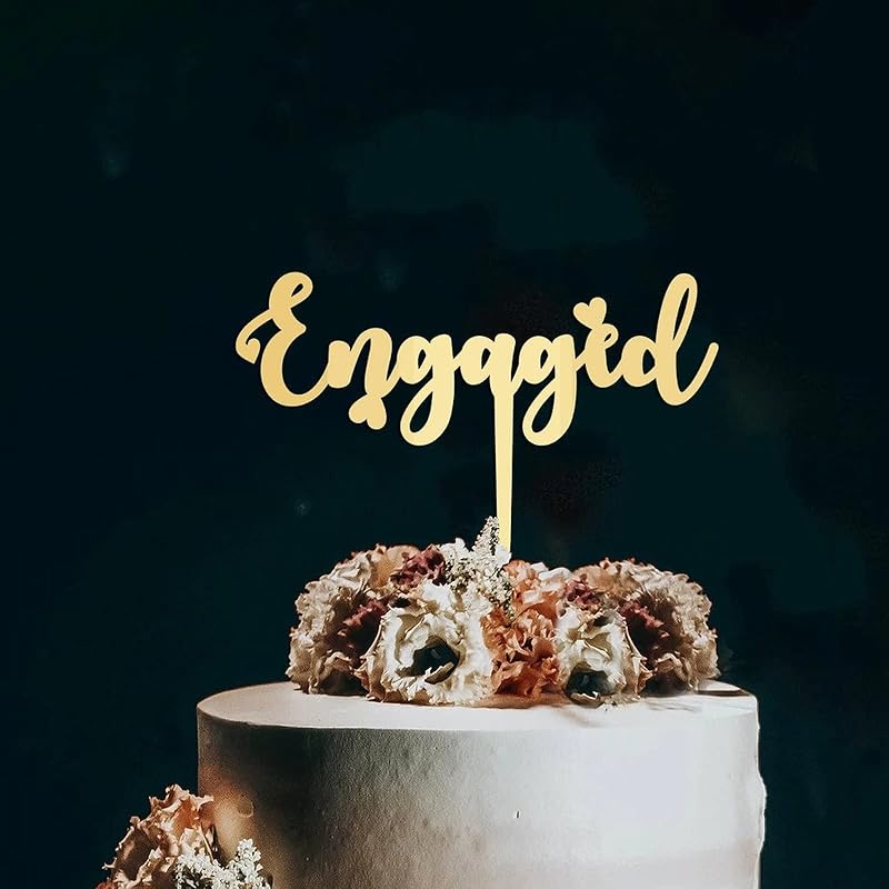 Mrs & Mr Birthday Cake Topper Monogram Acrylic Cupcake Topper Picks Wedding Birthday Cake Bunting Decor Personalized Mirror Gold Cake Accessories for