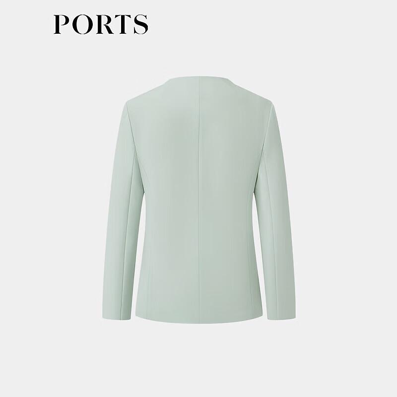 PORTS Women's Mint Grey-Green Blazer