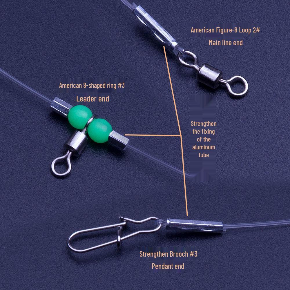 Montatura Sabiki Girevole Universale: Canna da pesca per pesci piccoli d'acqua dolce e salata, per surfcasting, zattera/barca, per lanci lunghi