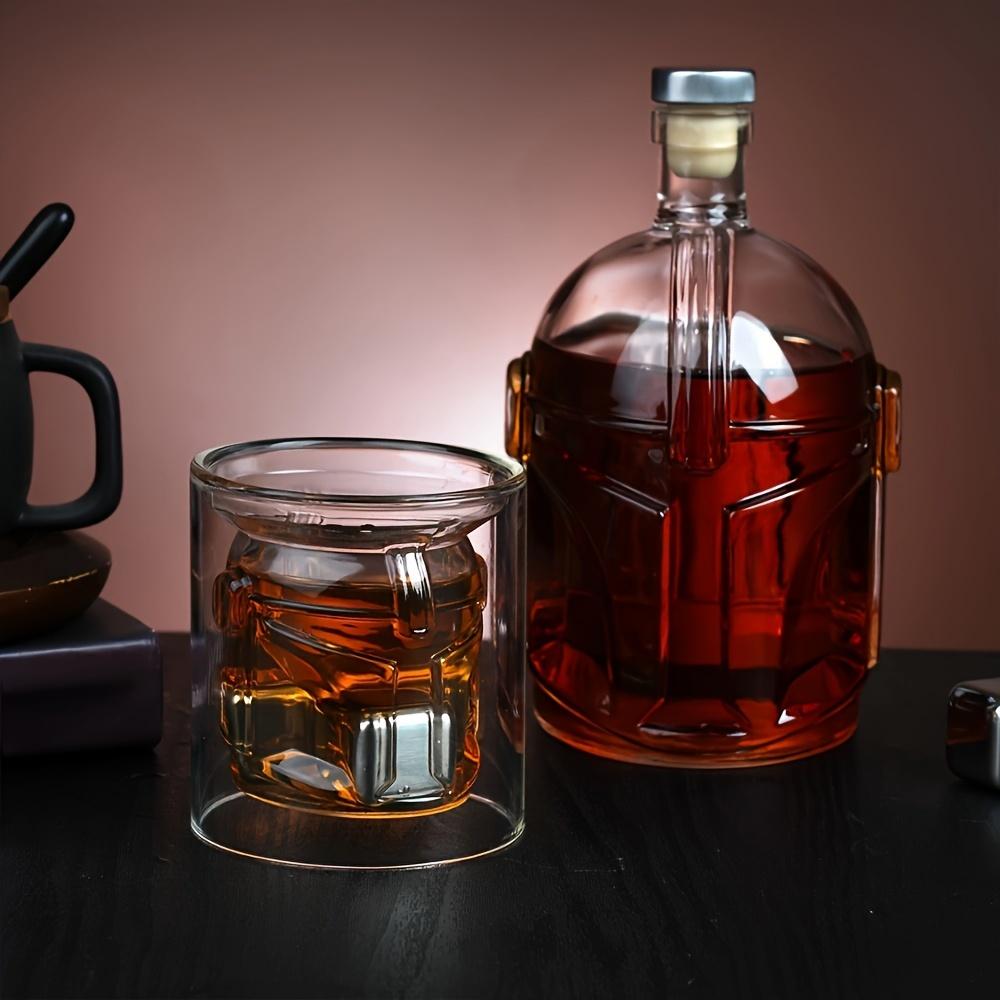 Galaxy Whiskey Decanter Bottle Wine Glass Bottle Creative Transparent Whiskey Glass Bottle Bar Sets for Party Wine Separator