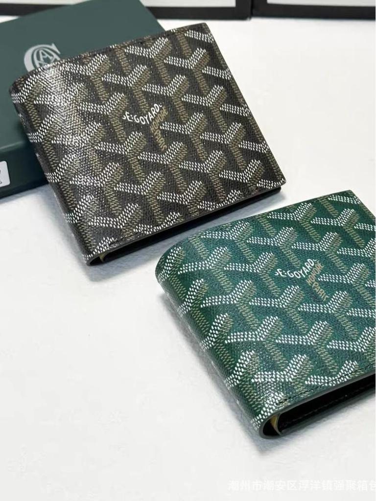2025 Trendy Dogtooth Wallet: Goyard Style, Multi-Card Slots, Versatile European & American Fashion Accessory.