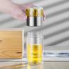 420ml Tea Strainer Cup, Double Walled Stainless Steel Leak Proof Glass Water Bottle, Suitable for Tea Leaves and Flower Tea.