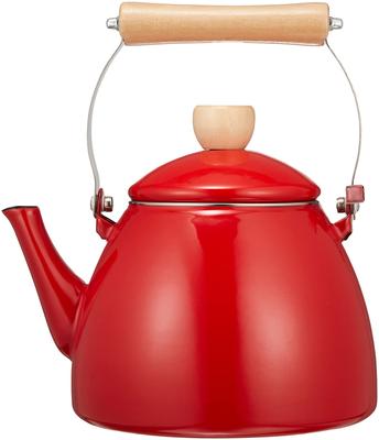 Metalowa Czajnik Emaliowany Pearl Metal Crevia Czerwony 2,5L