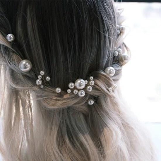 Pearl pin small large 12-piece set hair accessory hairpin Japanese style photography everyday use graduation ceremony wedding coming-of-age gift