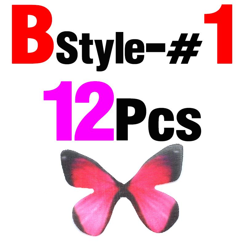 MNFT 12Pcs Pretty Wings Fly Tying Material Mayfly Skin Trout Fly Fishing Fly Tying for Size 1.5/3cm Realistic Butterfly