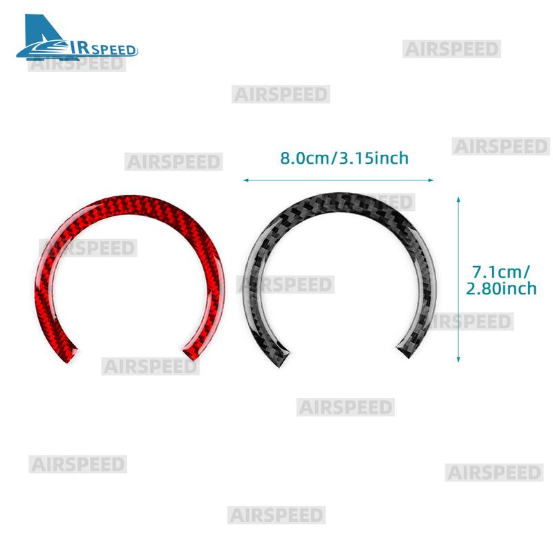 For Mercedes Benz SLK R172 2011 2012 2013 2014 2015 2016 Car Steering Wheel Center Panel Real Soft Carbon Fiber Trim Sticker