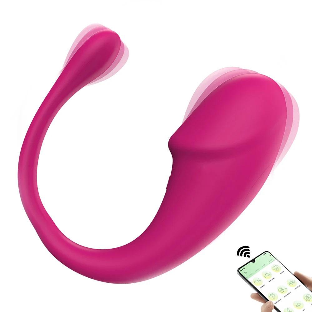 APP Control G Spot Dildo Vibrator Wireless Bluetooth Clitoris Stimulator Wearable Love Egg Adult Sex Toys for Women