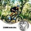 Brake Discs 220mm Thickened Metal Bicycle Rotors For Braking Bicycle Disc Brake Rotor Electric Scooter Disc Brake For Mountain