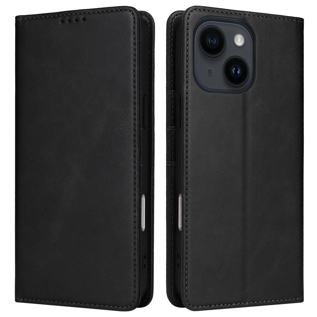 For iPhone 14/13 Case RFID Blocking PU Leather Phone Wallet Cover
