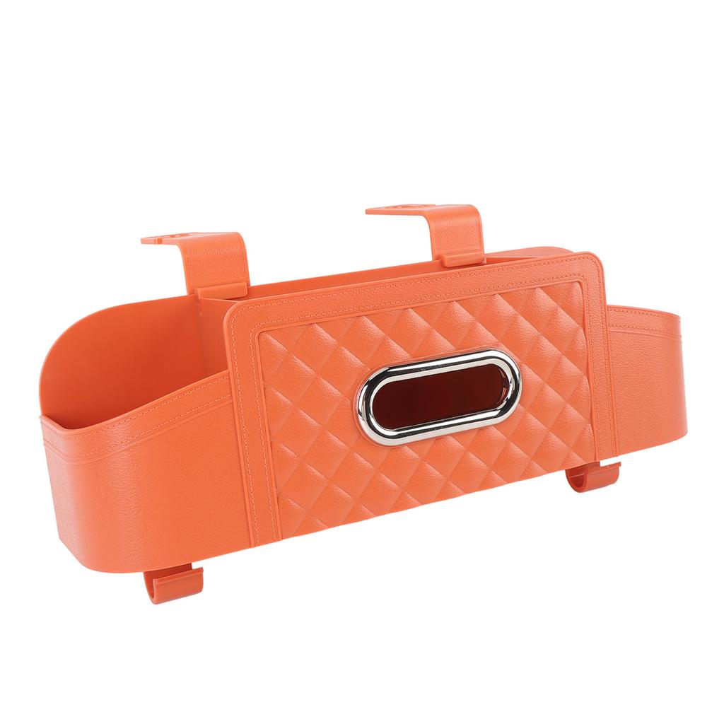 Car Back Seat Organizer with 2 Drink Cup Holder Tissue Box Hooks Phone Holder Multifunctional
