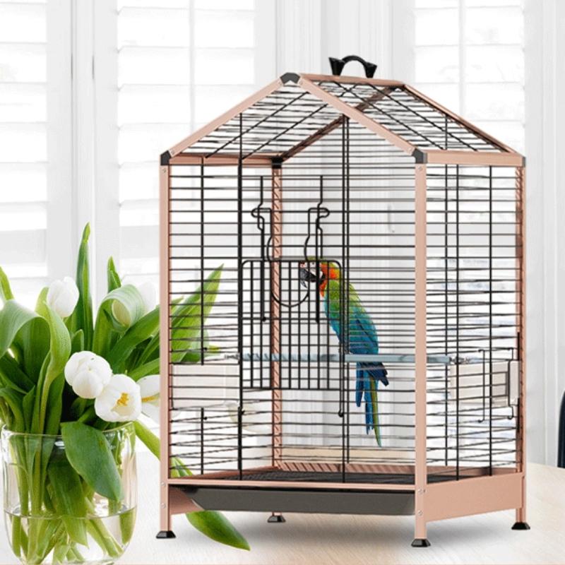 Large Bird Cage for Parrots Finches Mynahs Spacious Aviary with Complete Accessories Home Use Flight Habitat Included Bird Nest