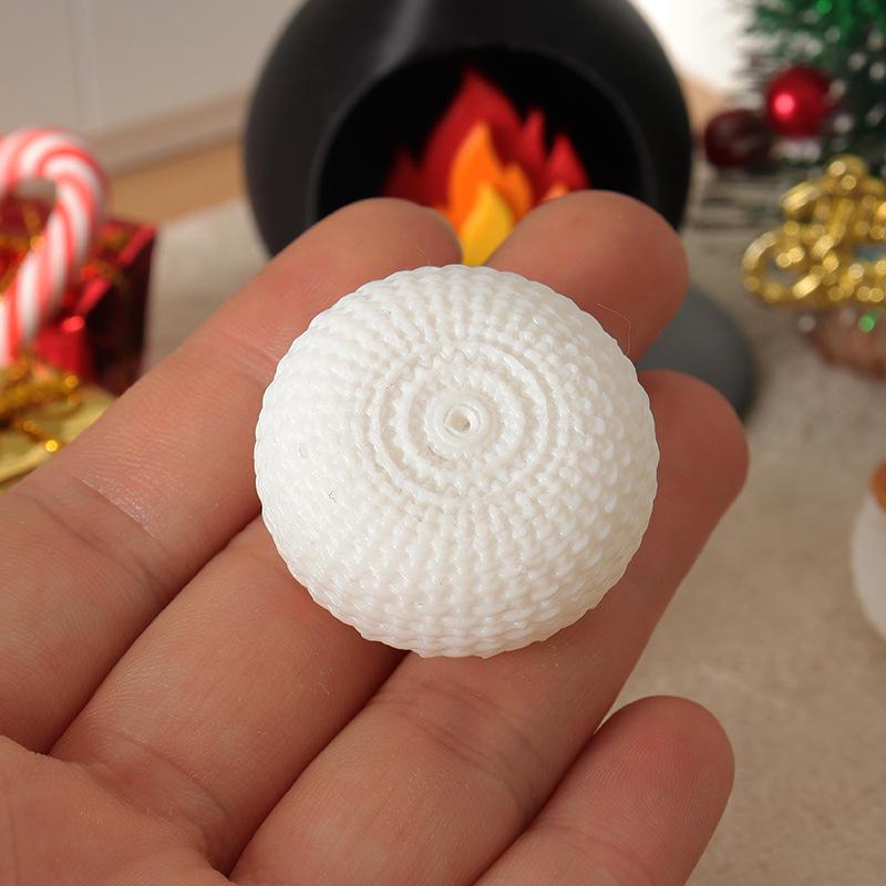 Mini DIY Micro Landscape Christmas Fireplace with Gingerbread Man Ornament