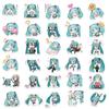 Kolergam Hatsune Miku Sticker Cute Anime Stickers for Hatsune Moe Planner Popular Anime Stylish Waterproof Graffiti Popular DIY Stickers for Water