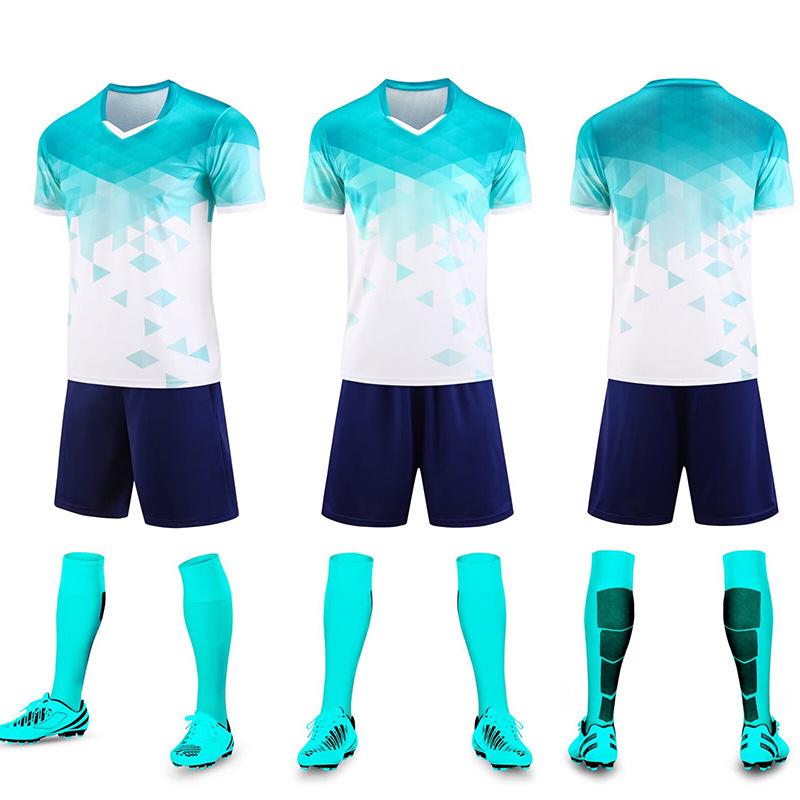 Youth Training Camp Sports Uniform - Adult & Kids Quick-dry Football Set XS