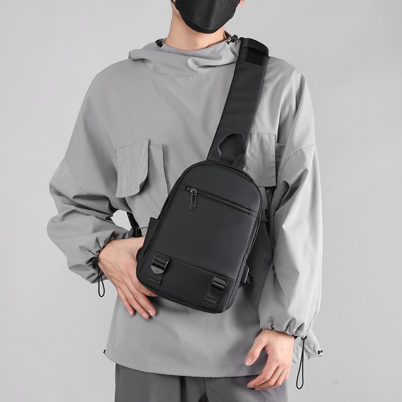 Unisex-Brusttasche, einfache Aufbewahrungstasche, leicht, für Reisen, kleiner Rucksack, Umhängetasche, modisch, lässig, einzelne Schultertaschen