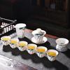 Lotus Dehua White Porcelain Gongfu Tea Set