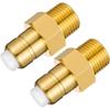 Pack of 2 Brass Thermals Safety Valves for Pressure Washer Pumps Featuring Overheat Protecting Ensuring Pumps Safety