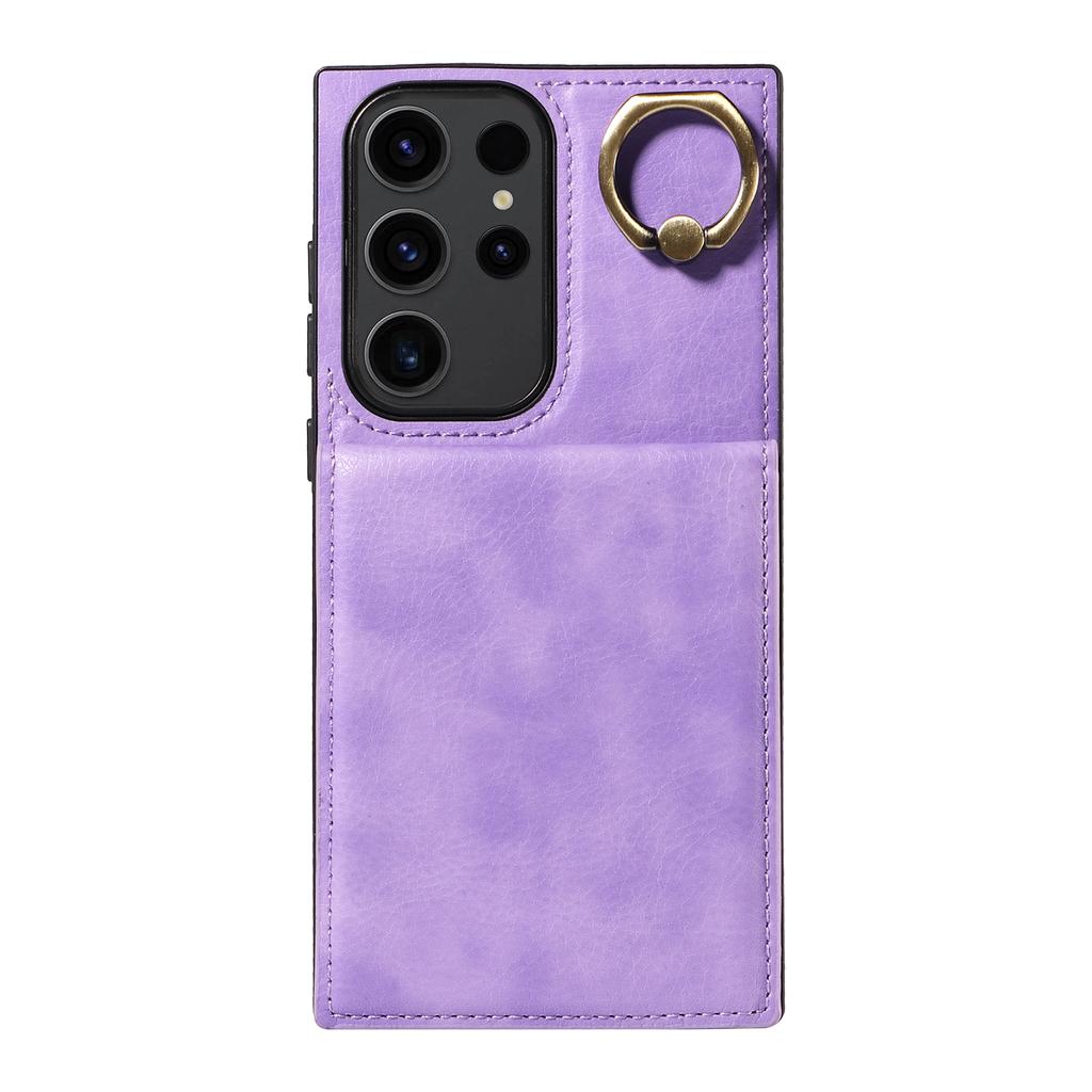 Ring Bracket Vertical Opening Wallet Card Slot Phone Case for Samsung Galaxy S22,S23,S24,A05,A12,A13,A14,A15,A52,A72,A22,A32,A33,A53,A73,A23,A24...