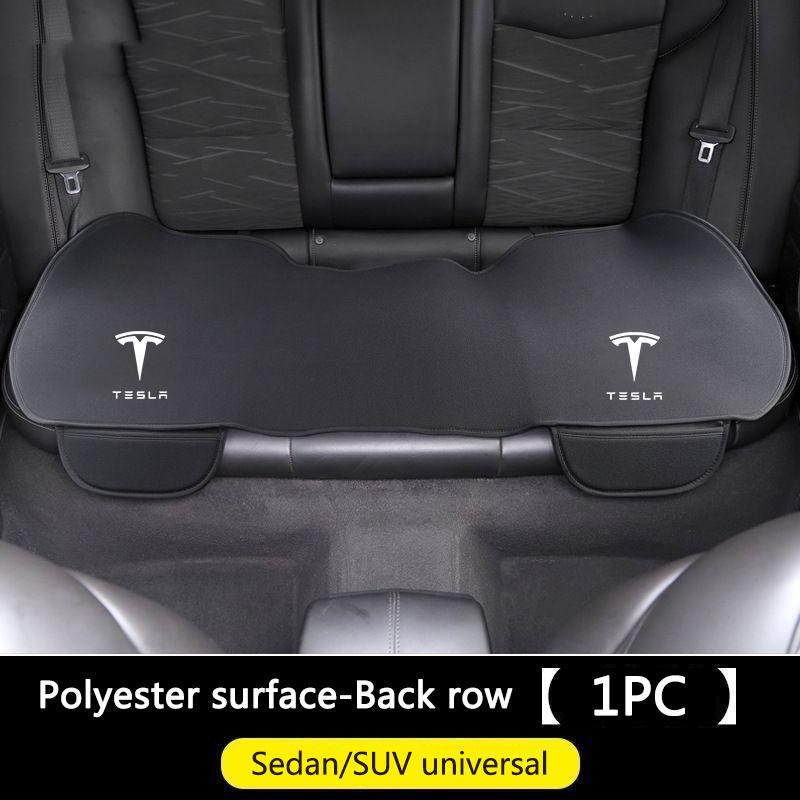 AAAIS1 Car Front Rear Seat Cushion Flannel Cover For Tesla Model 3 Model S X Model Y Roadster SpaceX Auto Interior Accessories