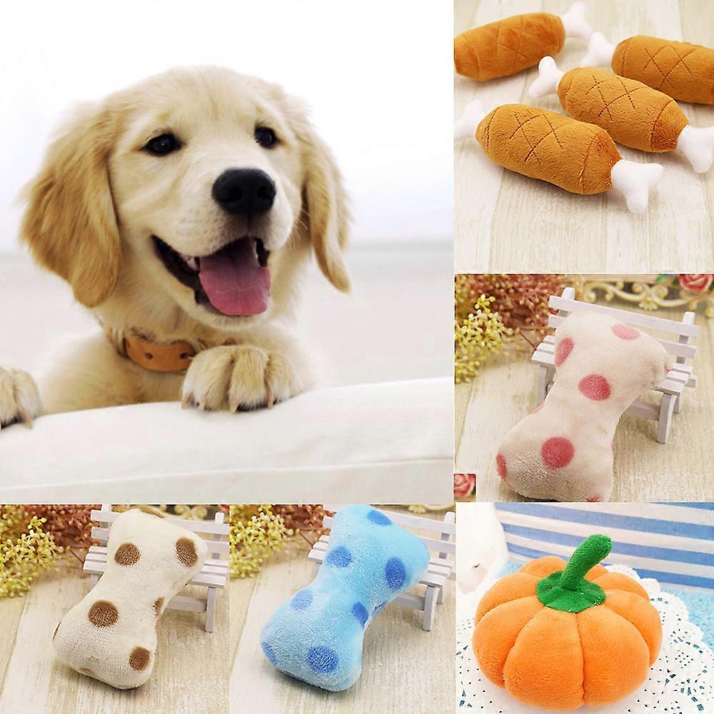 Bentne Pet Dog & Cat Toy - Soft Plush Chicken Leg Chew Toy for Small & Medium Breeds, Interactive Puppy Sleeping Toy 1PC