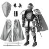 Knight Action Figures 3D Printed Movable Shapeshift Robot Toy Medieval Knight Collectible Figurine Multi-Jointed Action Figure