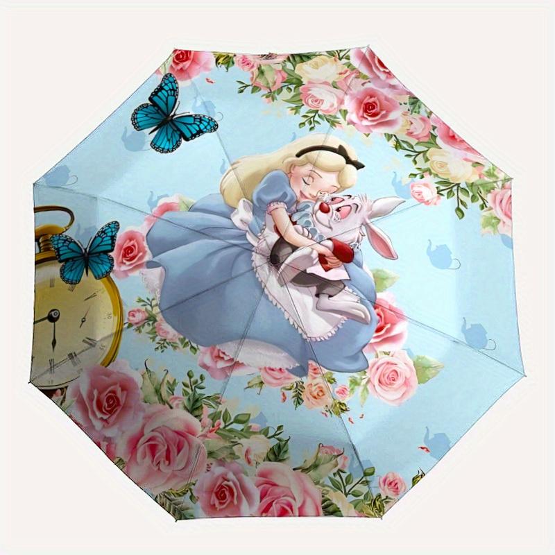 

1pc Alice in Wonderland Automatic Umbrella 8-Bone Design Compact Gear for Outdoor Travel,Perfect Gift for Friends Birthdays yy250813040