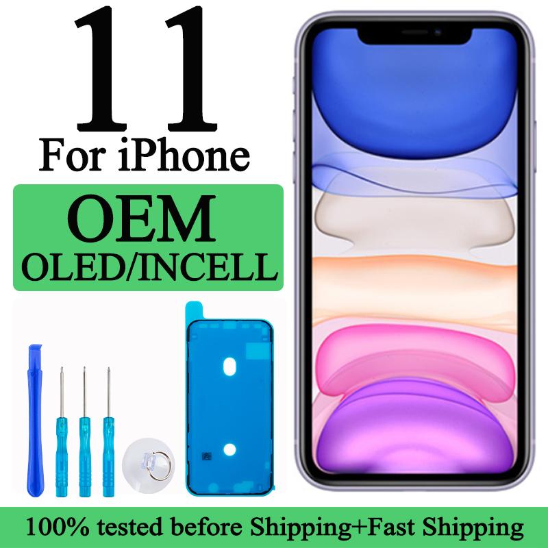 

Оптовая продажа с фабрики, 100% тестовый ЖК-дисплей премиум-класса для iPhone 11, новый сенсорный дисплей с 3D сенсорным экраном, сменный ЖК-экран