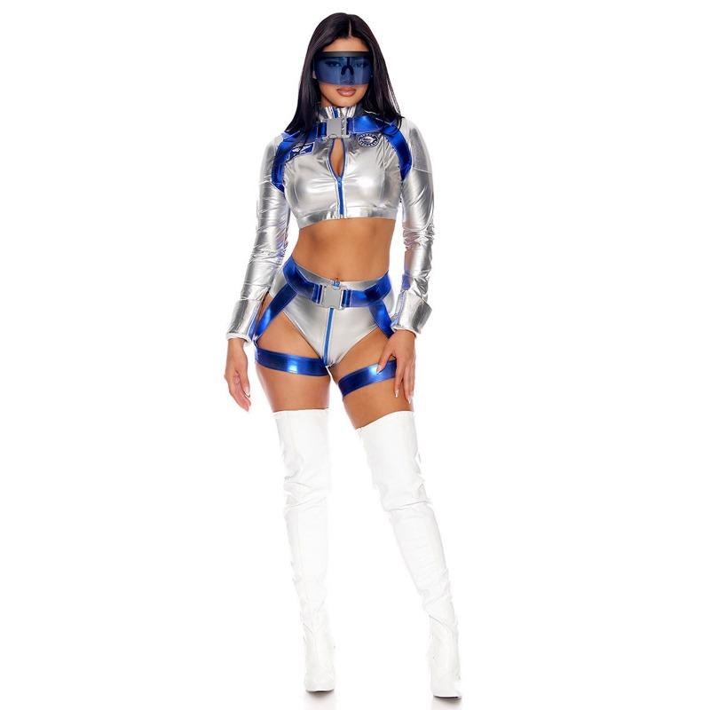 Halloween Adult Men and Women's New Wandering Earth Three-point Sexy Space Suit Cosplay Astronaut Costume