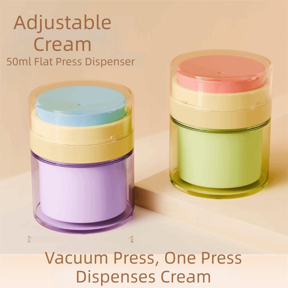 Push Down Mechanism Airless Pump Jar 50ml Capacity Empty Lotion Dispenser Outdoor