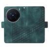 For vivo X200 Pro 5G Case PU Leather Phone Cover Rhombus Starry Imprinted