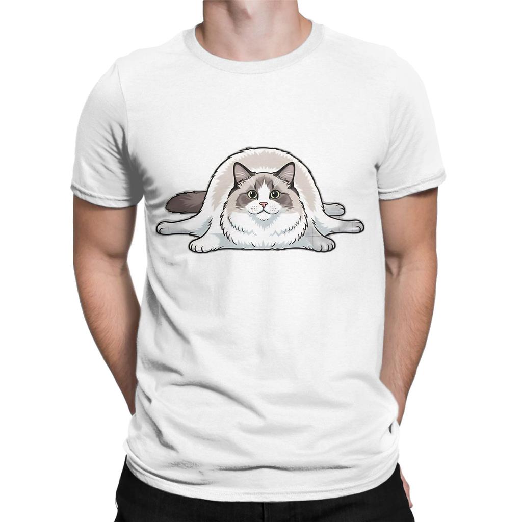 Ragdoll Boneless Sit Design Funny 100 Cotton TShirt Ragdoll Tops Tees For Unisex