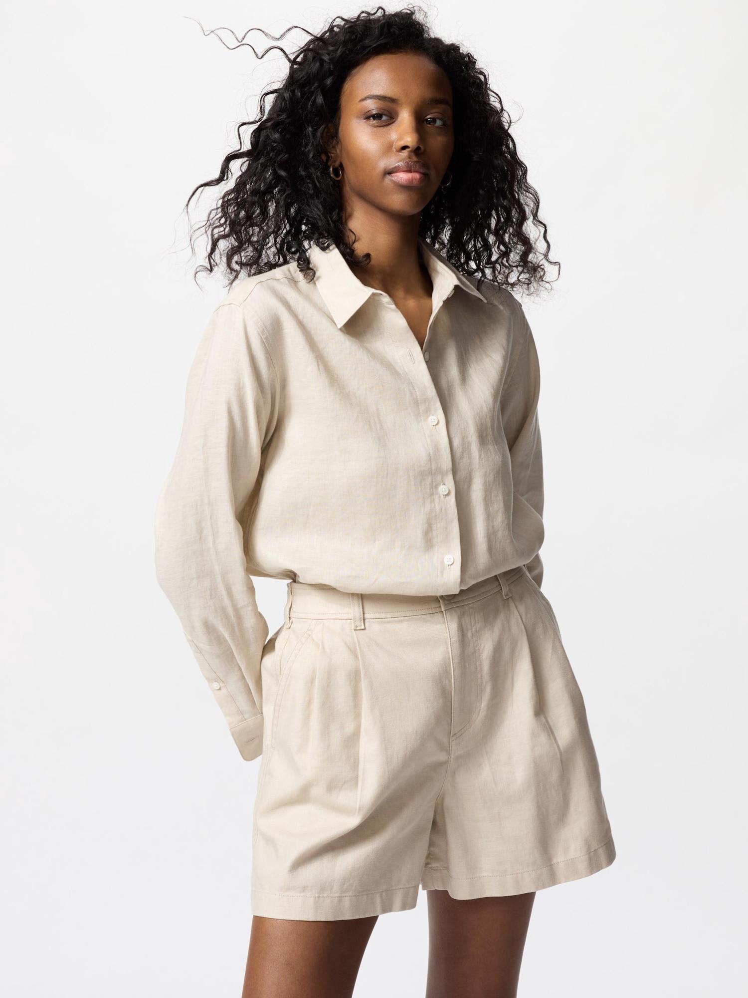 

Uniqlo Японские льняные хлопковые шорты 31 BEIGE/3XL