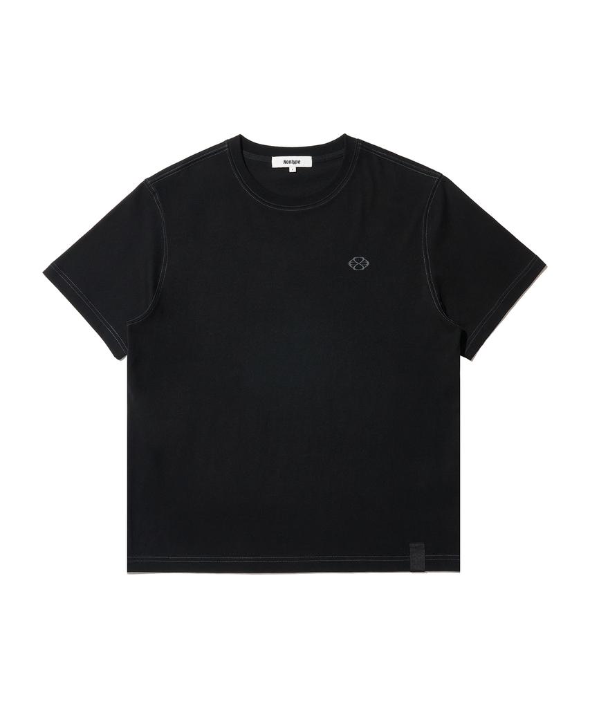 Nontaib Semi Overfit Symbol Comfy T-Shirt (Black)