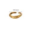 Vintage Stainless Steel Irregular Rings For Women Gold Color Geometric Openning Ring Party Christmas Jewelry Gift Bff