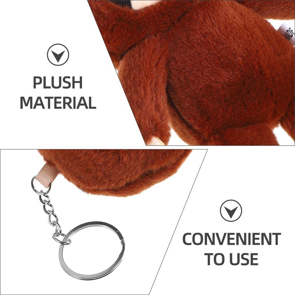Simulation Sloth Small Pendant Bag Charm Sloth Plush Toy Kids Toy Plush Sloth Keychain  Schoolbags