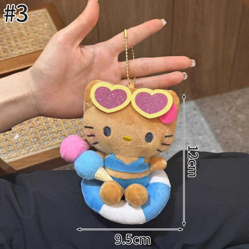 Winter Plush HelloKitty Keychain Scarf Kitty Dress Up Girl Birthday Gift Angel Shaped Kitty Cat Pendant Car Decoration Xmas Gift