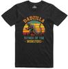 Tricou Amuzant pentru Tată Dadzilla Cadou de Crăciun Croială Normală Bumbac
