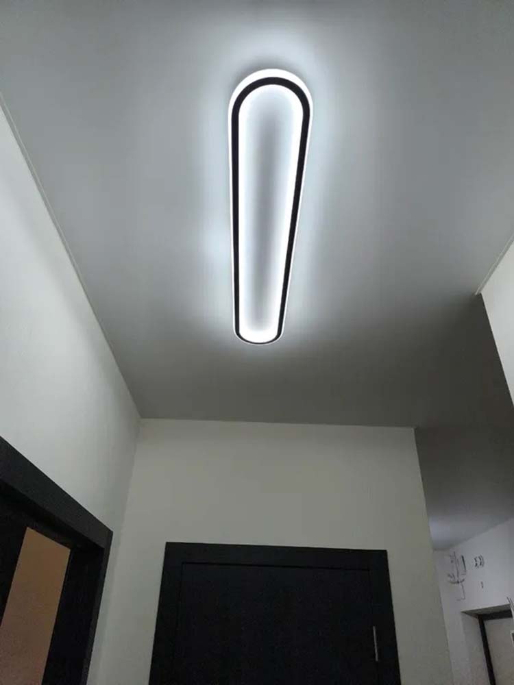 Simple modern rectangular LED Scandinavian corridor aisle light entry living room foyer entrance door checkroom ceiling light