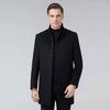 High-Quality Men's Double-Faced Wool Coat with Down Liner: Autumn/Winter Business Casual Stand Collar
