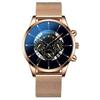 Business Leisure Watch, Transparent Hollow Non-Mechanical Men'S And Women'S Alloy Mesh Belt Calendar Watch