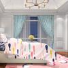 Set Of 2 Cartoon Car Printed Curtain Polyester Material Suitable Bedroom Curtains Living Room Decoration Ideal For Sitting