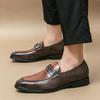 Italienische Marke Klassische Braune Flache Schuhe Weich besohlt Leichte Herren Business Casual Schuhe Vielseitige Herren Bräutigam Hochzeitsschuhe