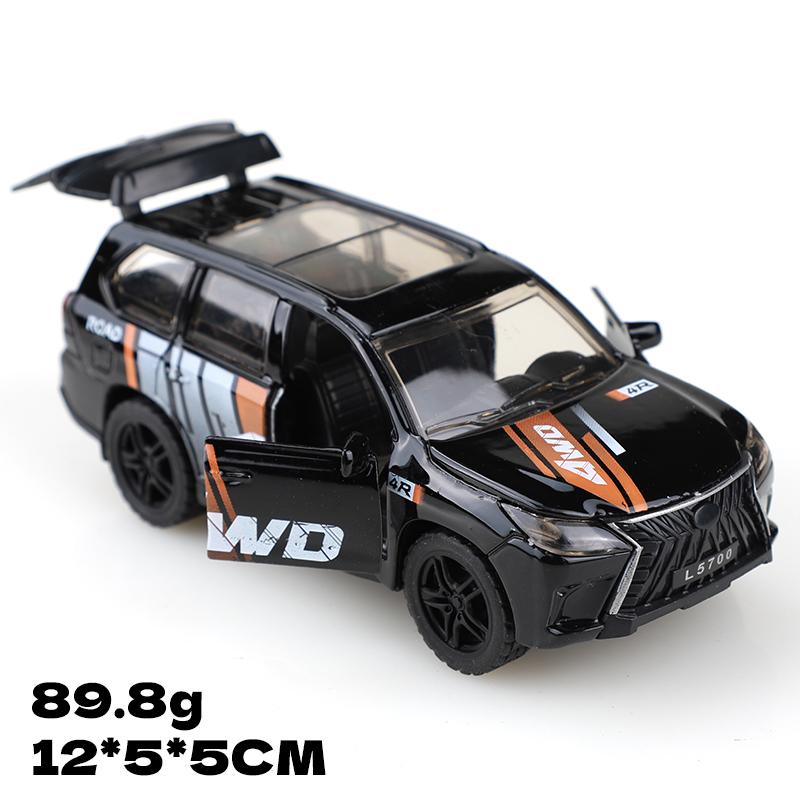 (Eingetütet) 1:36er Maßstab Drei-Türer Klassisches Rückziehmotor Die-Cast Modellauto, Simuliertes Geländefahrzeug, Kinderspielzeug, Auto-Ornament