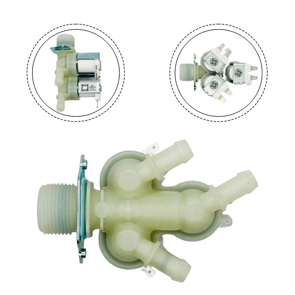 Solenoid Valve Washing Machine 5220FR2075V DC12V Electromagnetic Inlet Valve with Construction and Wide Compatibility