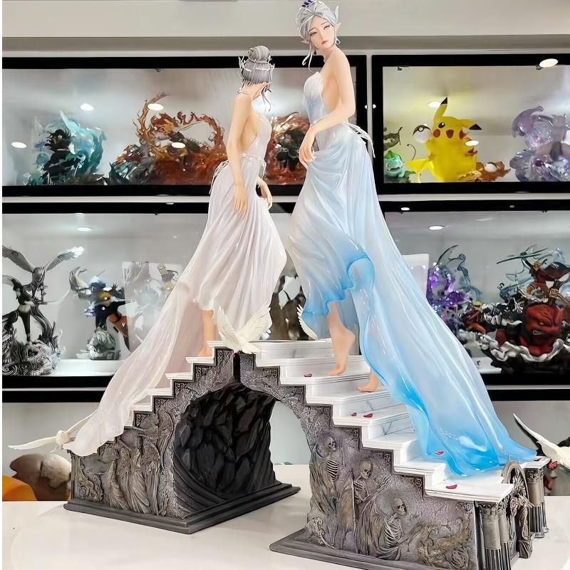 Latest Ghost Blade Ice Princess Hai Qinyan Statue Looking Back Anime Figure Model Collector Art Display Present