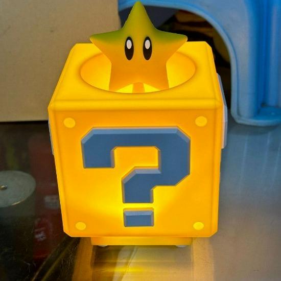 Creative Mario LED Question Block Night Light - Trendy Home Decor Ornament Gift
