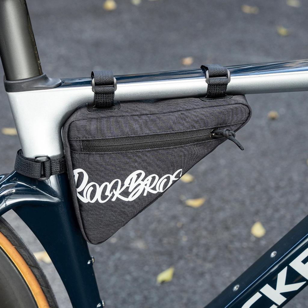 RockBros Triangle Bicycle Top Tube and Saddle Tool Bag for Mountain & Road Bikes
